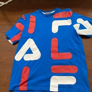 fila blue tshirt